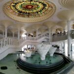 ブルネイ⑩ 新モスク 内観 ジャミ・アス・ハサナル・ボルキア ・モスク